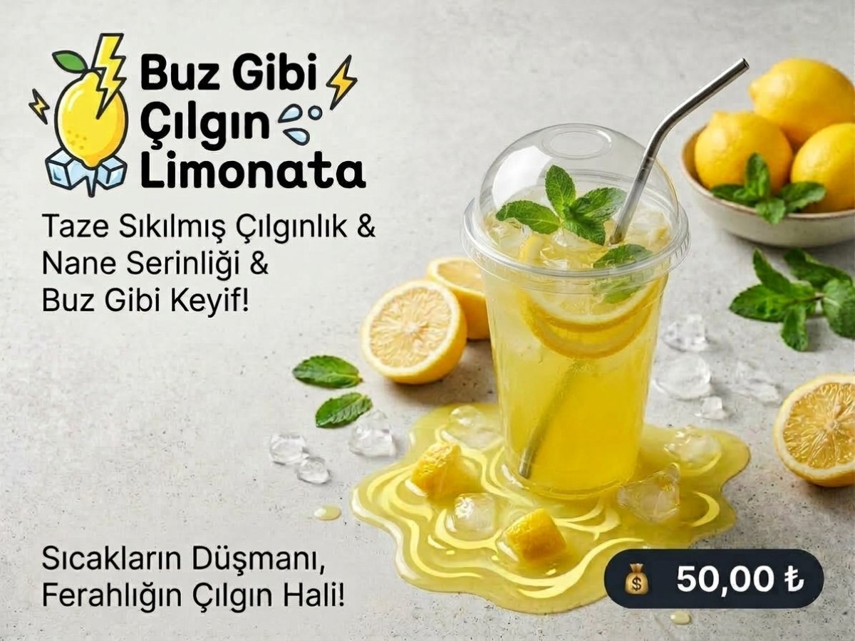 🍋 Buz Gibi Çılgın Limonata